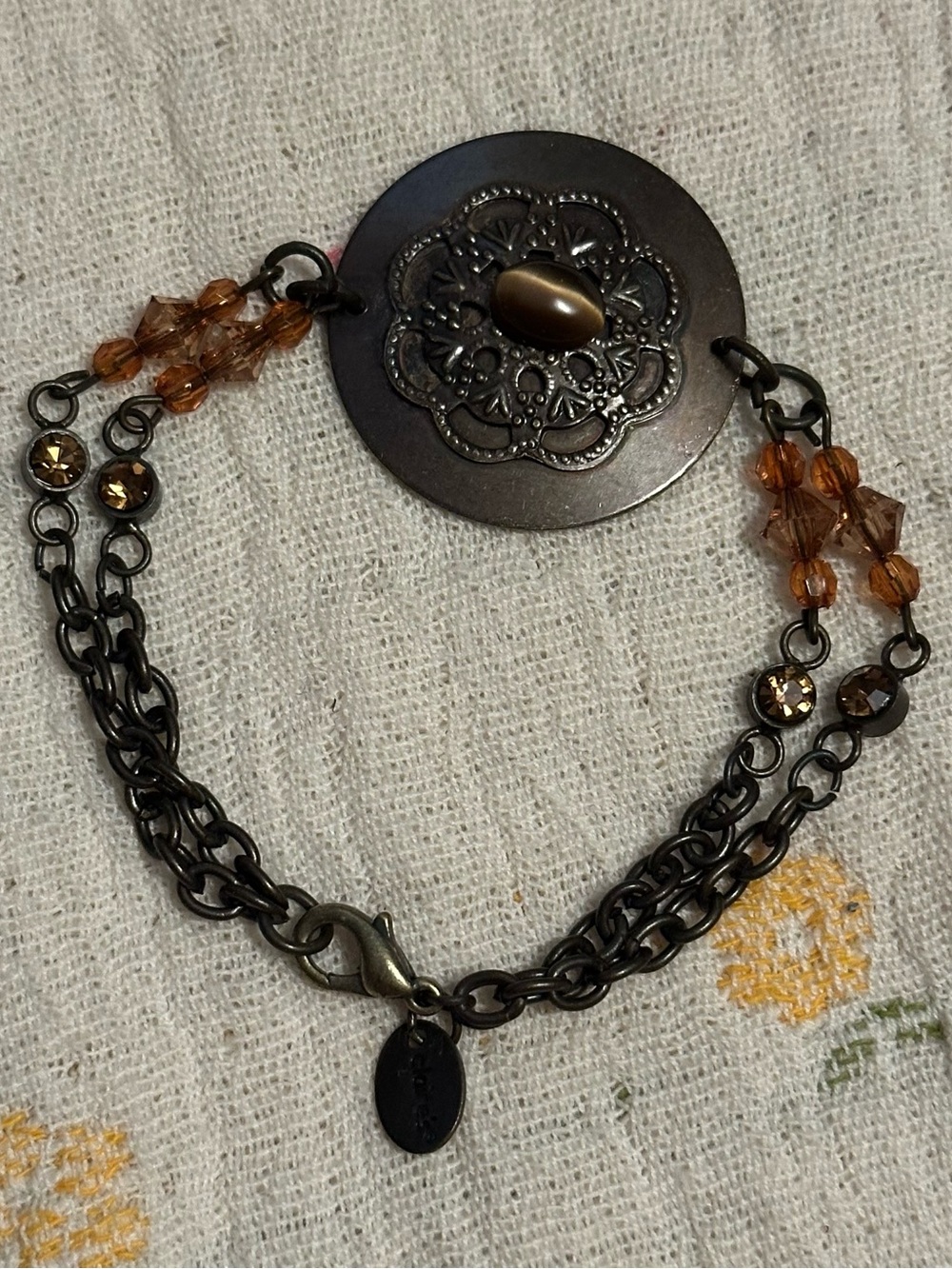 Brown Bead Antique Bracelet